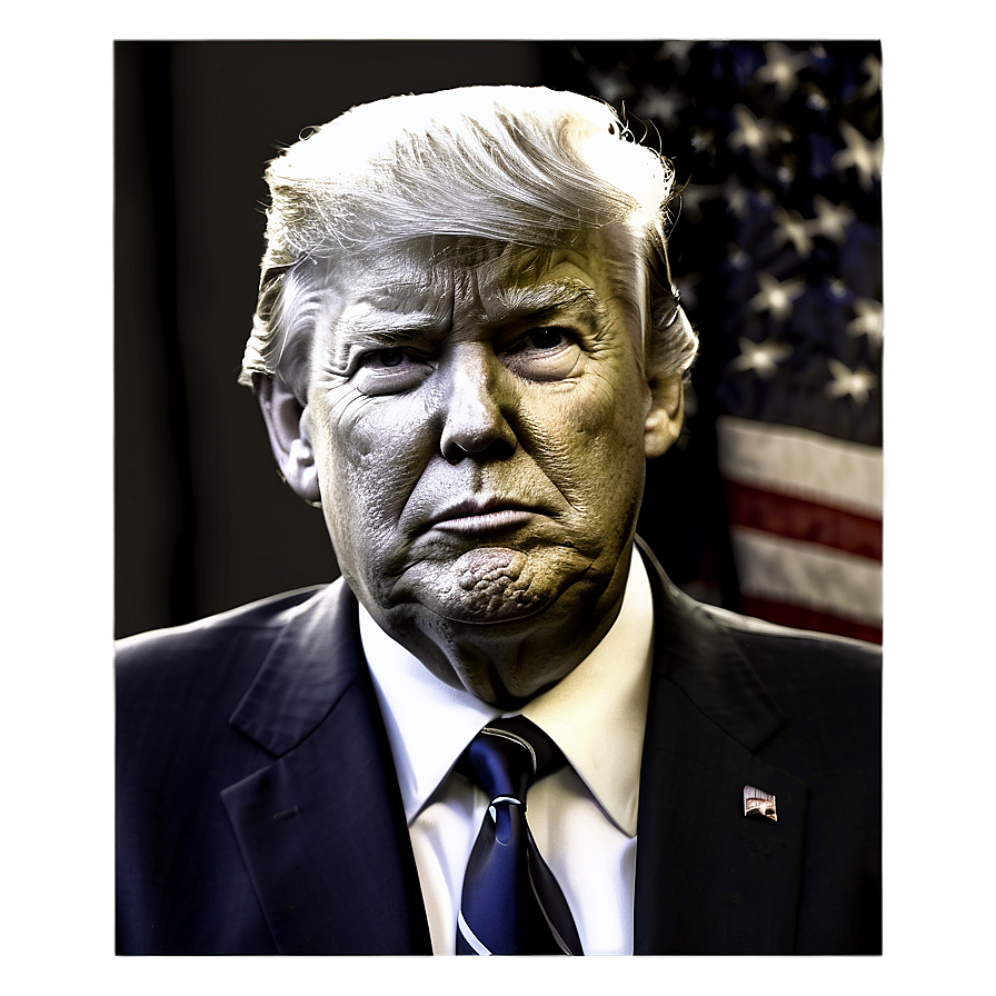 Donald Trump Presidential Portrait Png 1