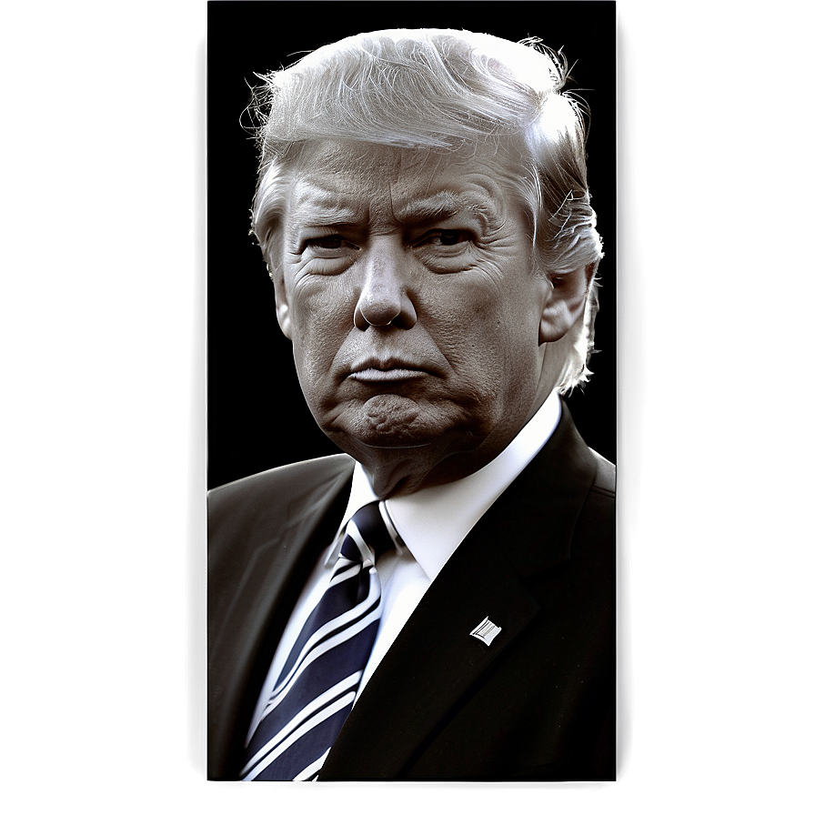 Donald Trump Presidential Portrait Png Mdl69