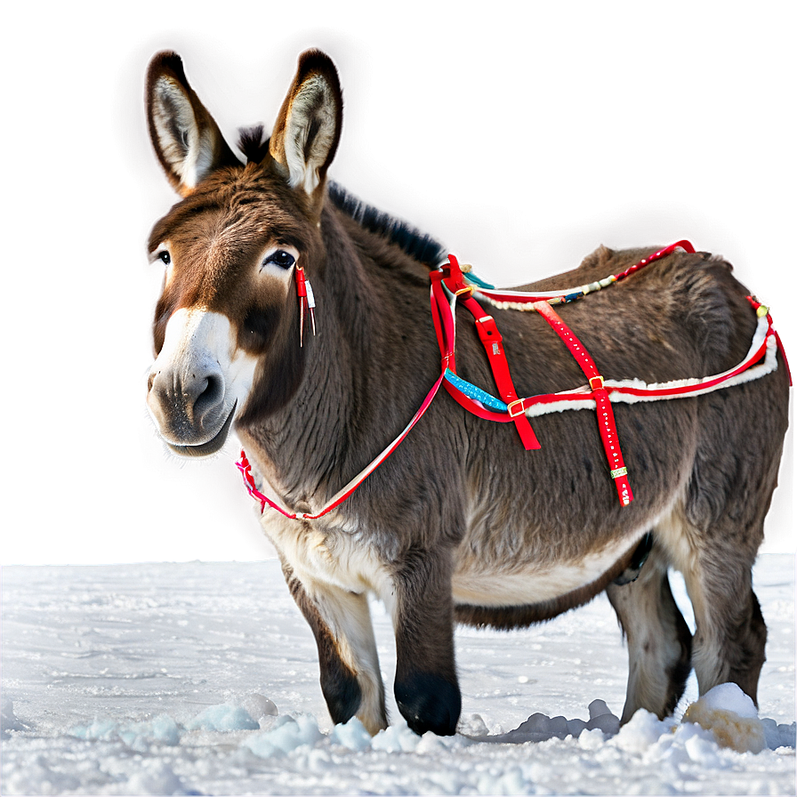 Donkey In Snow Png 79