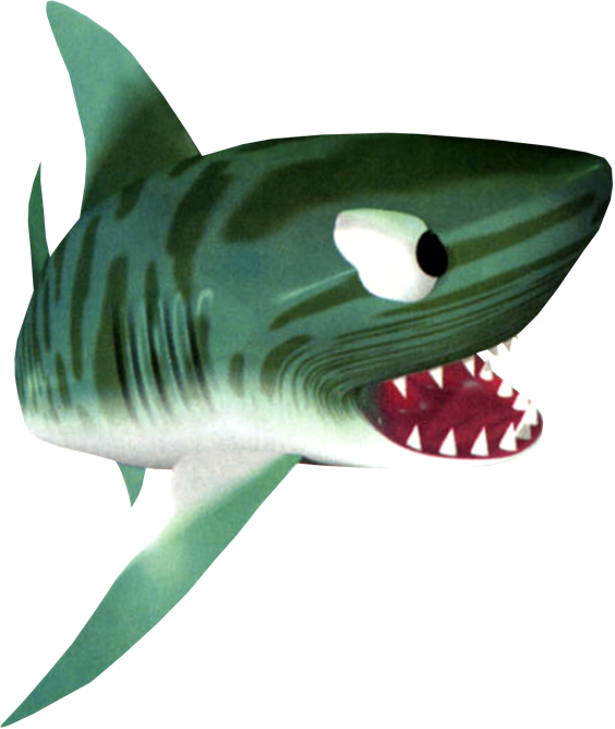 Donkey Kong Animated Shark Character