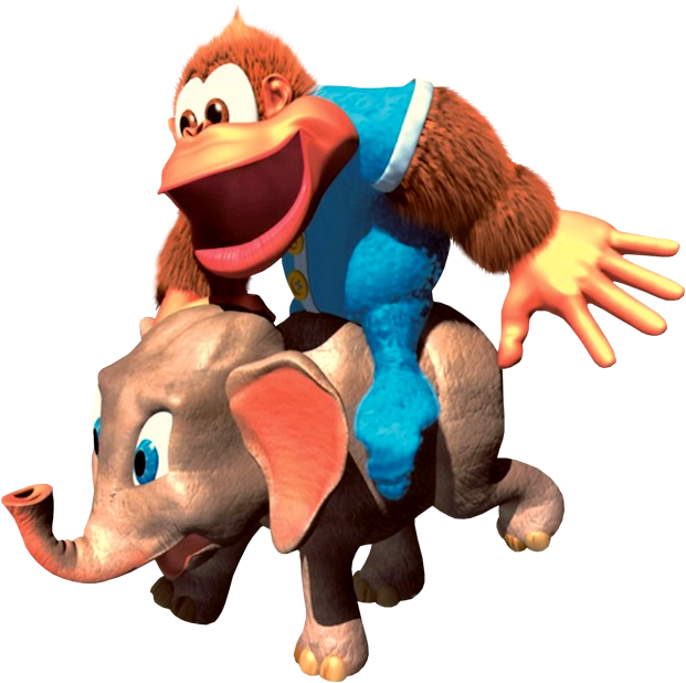 Donkey Kong Riding Elephant