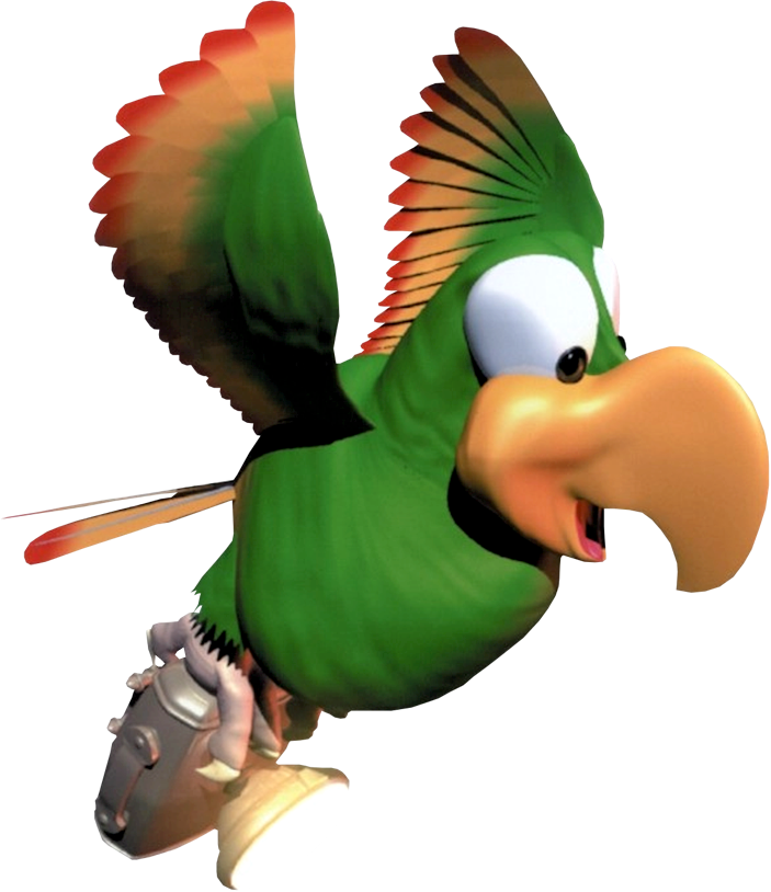 Donkey Kong Series Flying Parrot Character