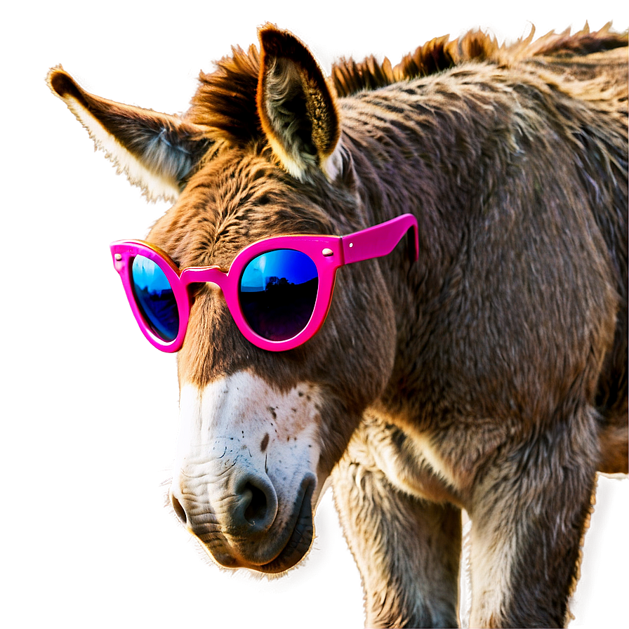 Donkey With Sunglasses Png 05232024