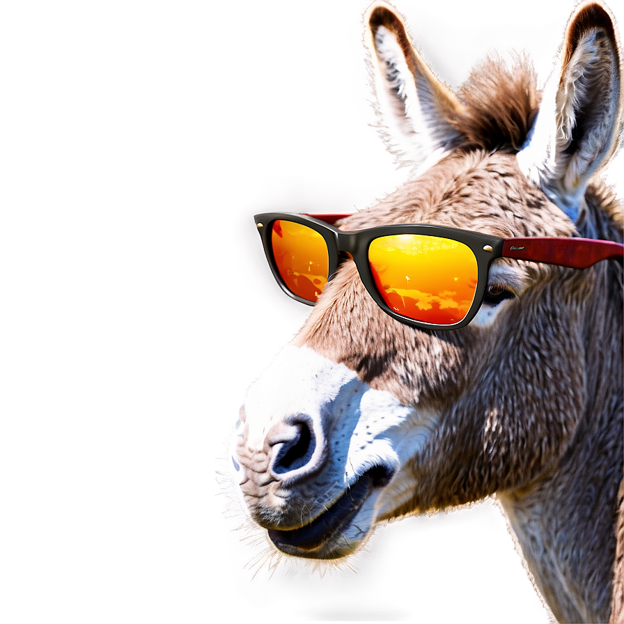 Donkey With Sunglasses Png Iaj10