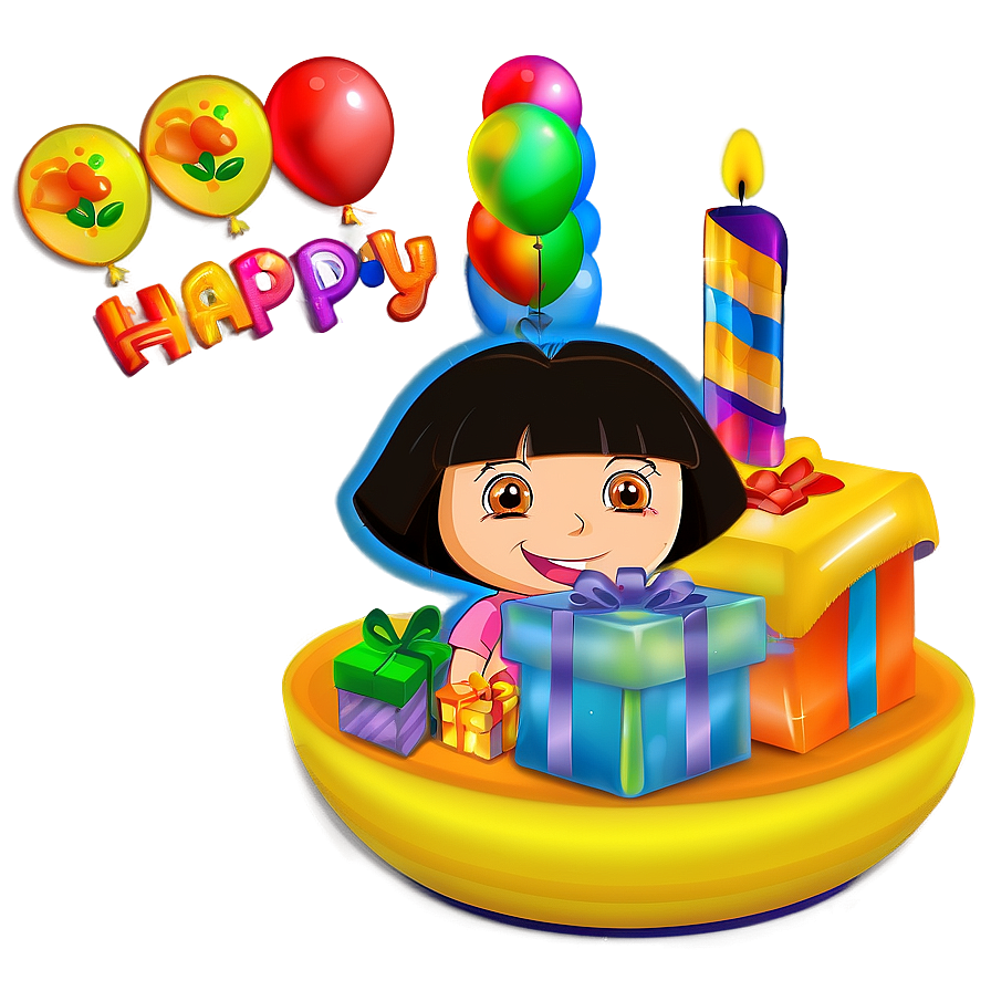 Dora Birthday Theme Png 05242024