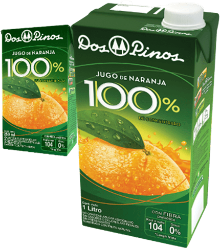 Dos Pinos Orange Juice Packaging