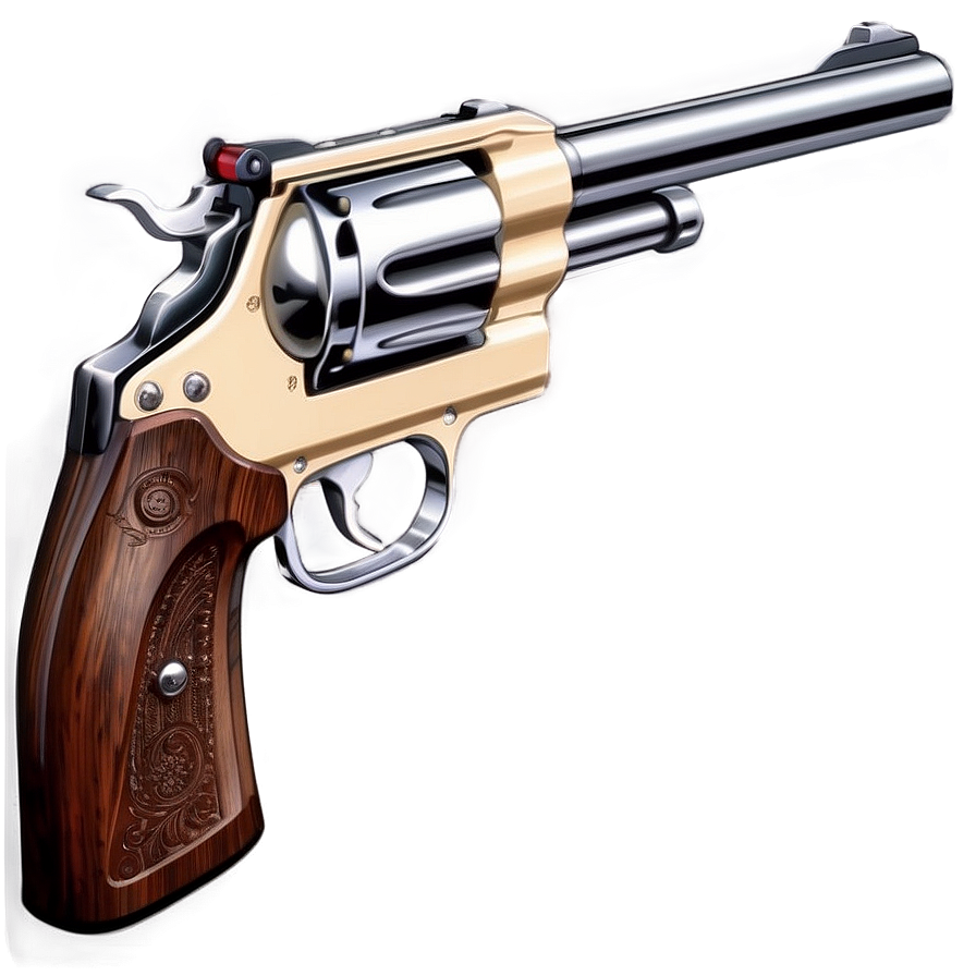 Double Action Revolver Graphic Png 05242024