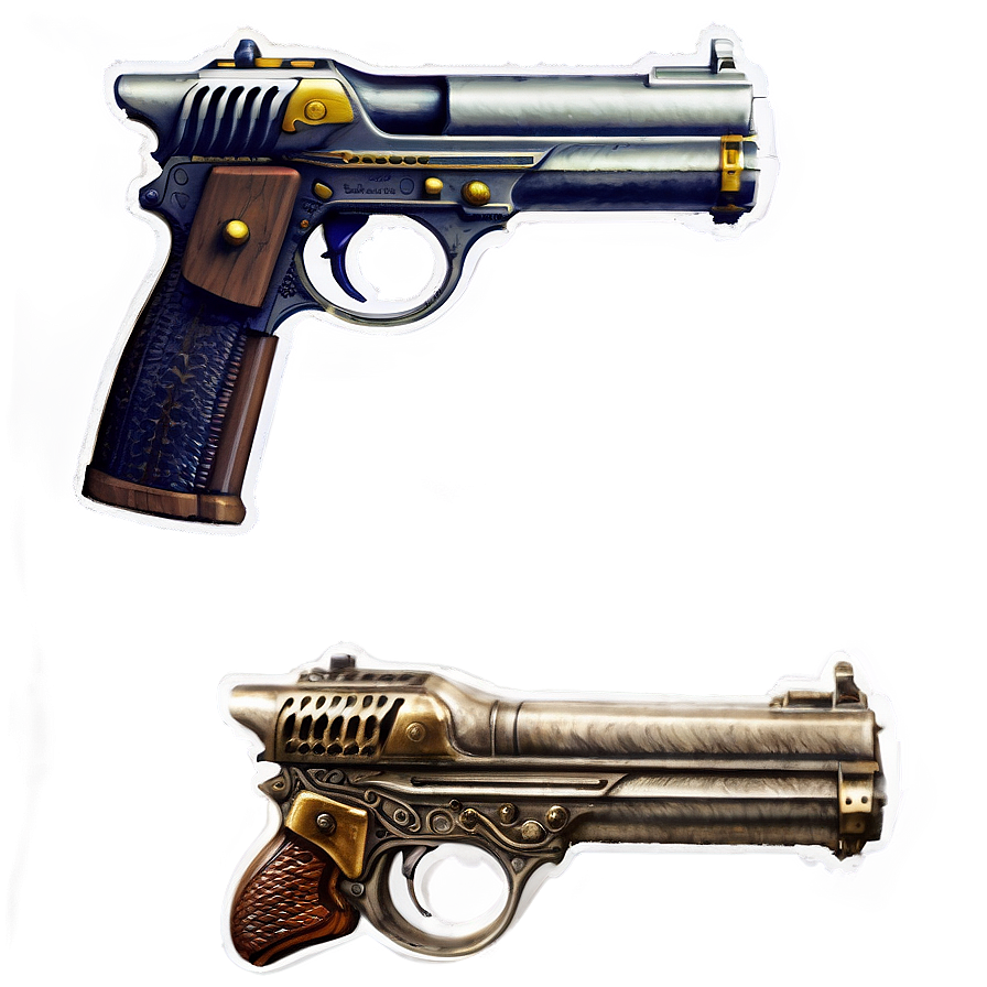 Double-barrel Pistol Png 05242024