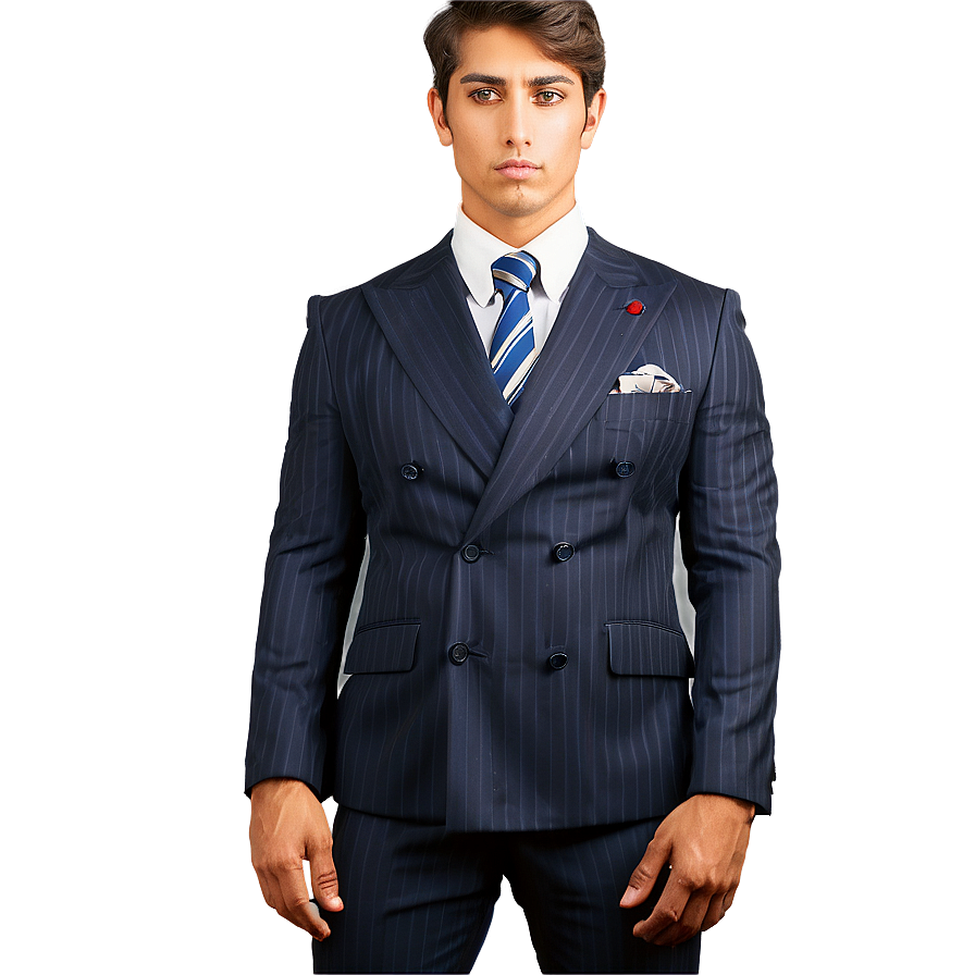 Double Breasted Suit And Tie Png 06262024