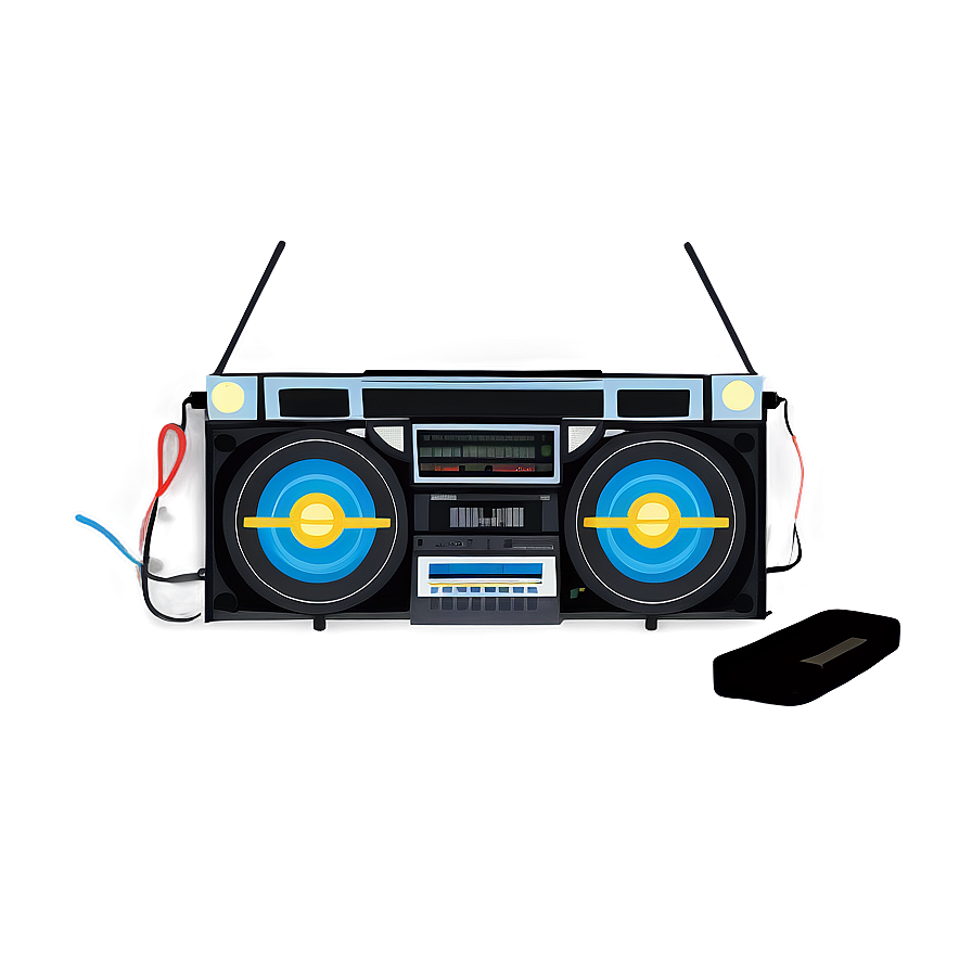 Double Cassette Boombox Png Cwj75