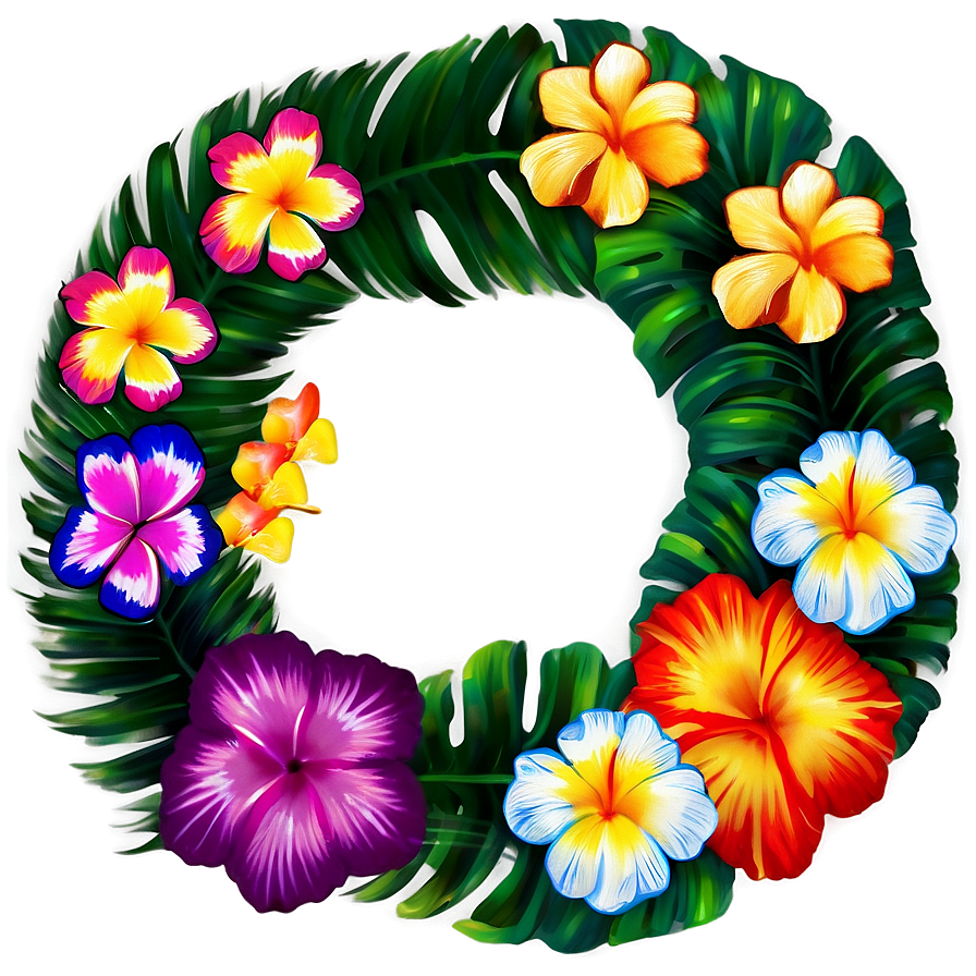 Double Hawaiian Lei Png 94