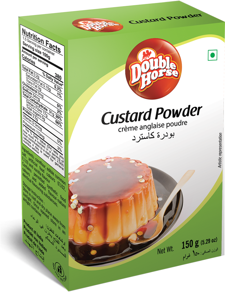 Double Horse Custard Powder Box