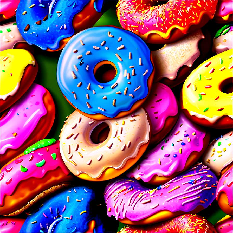 Doughnut On Plate Png Bds