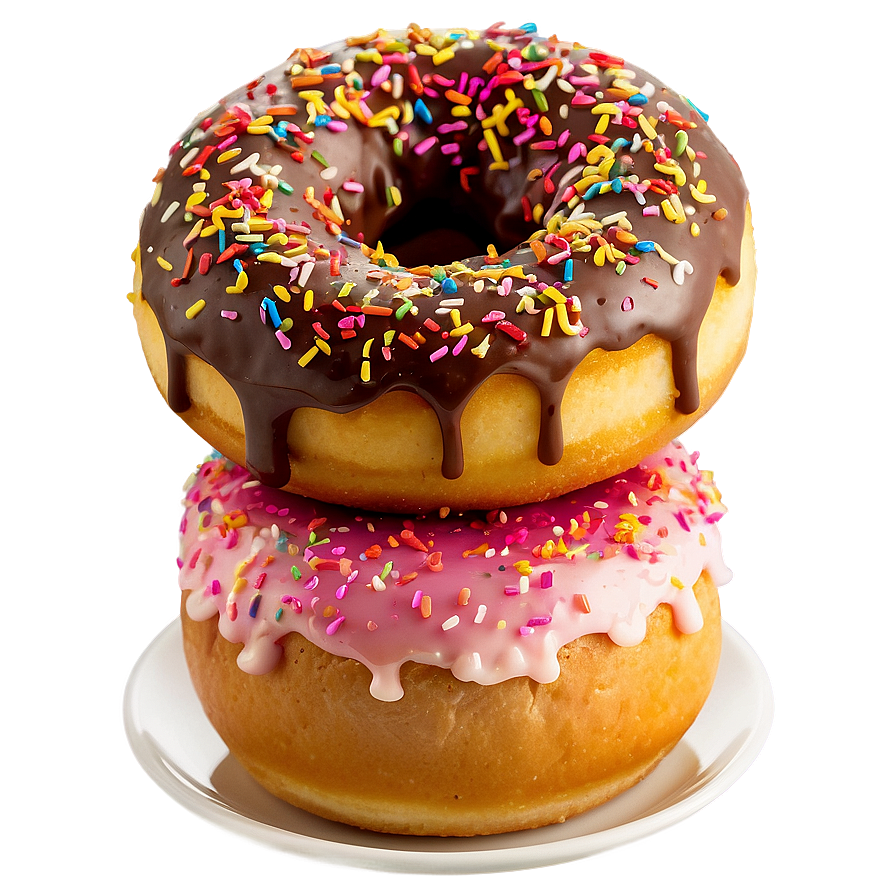 Doughnut On Plate Png Gkm14