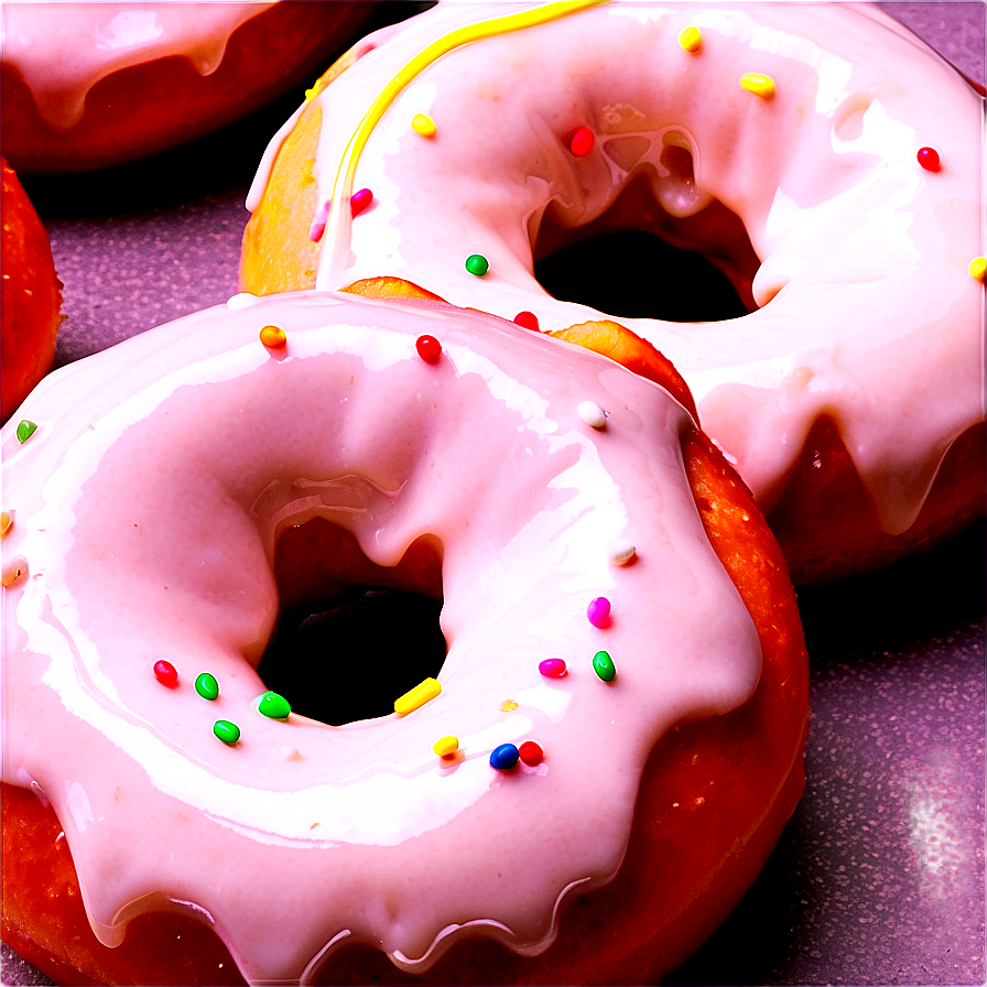 Doughnut With Icing Png Wdq