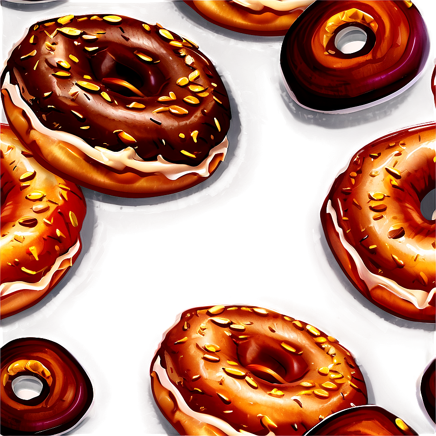 Doughnut With Nuts Png Hsb62