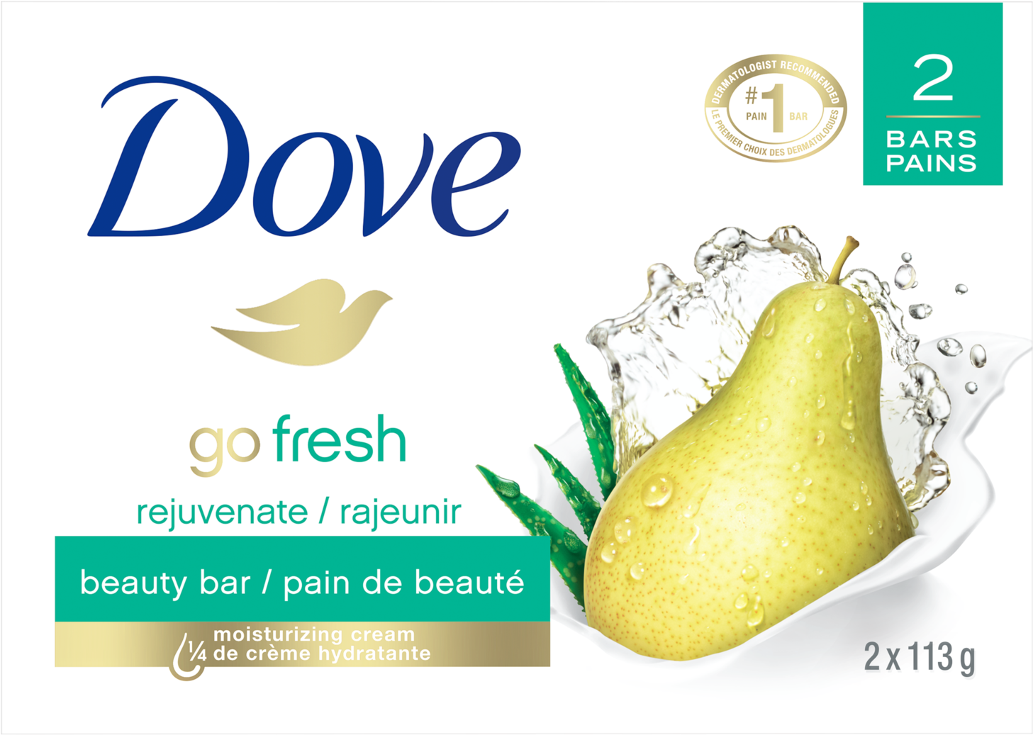 Dove Beauty Barwith Pear Design Packaging