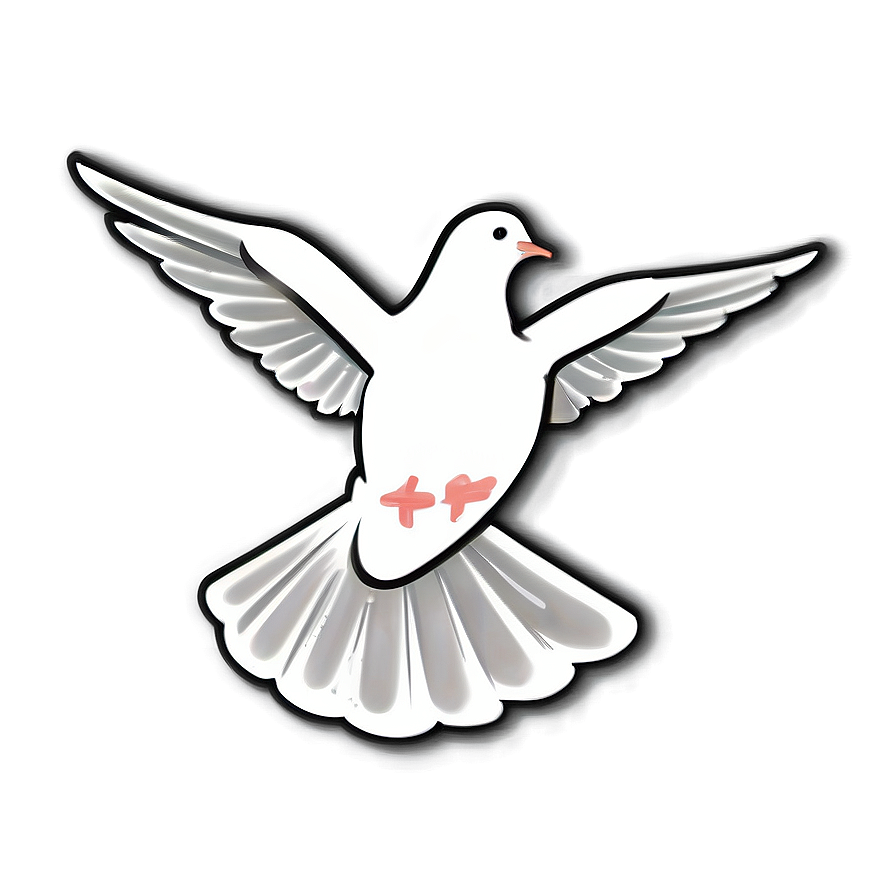 Dove Outline Clipart Png 06262024