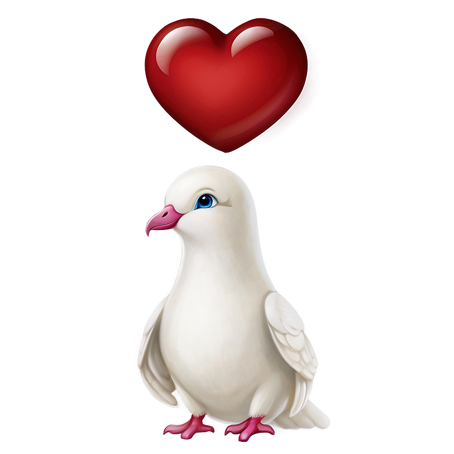 Dove With Heart Png Jar78