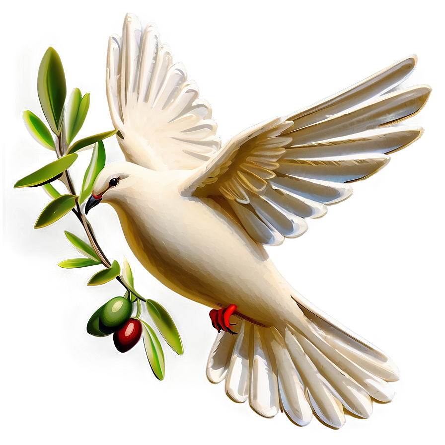 Dove With Olive Branch Clipart Png 15