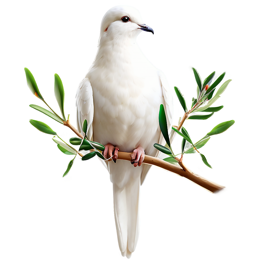 Dove With Olive Branch Clipart Png 22