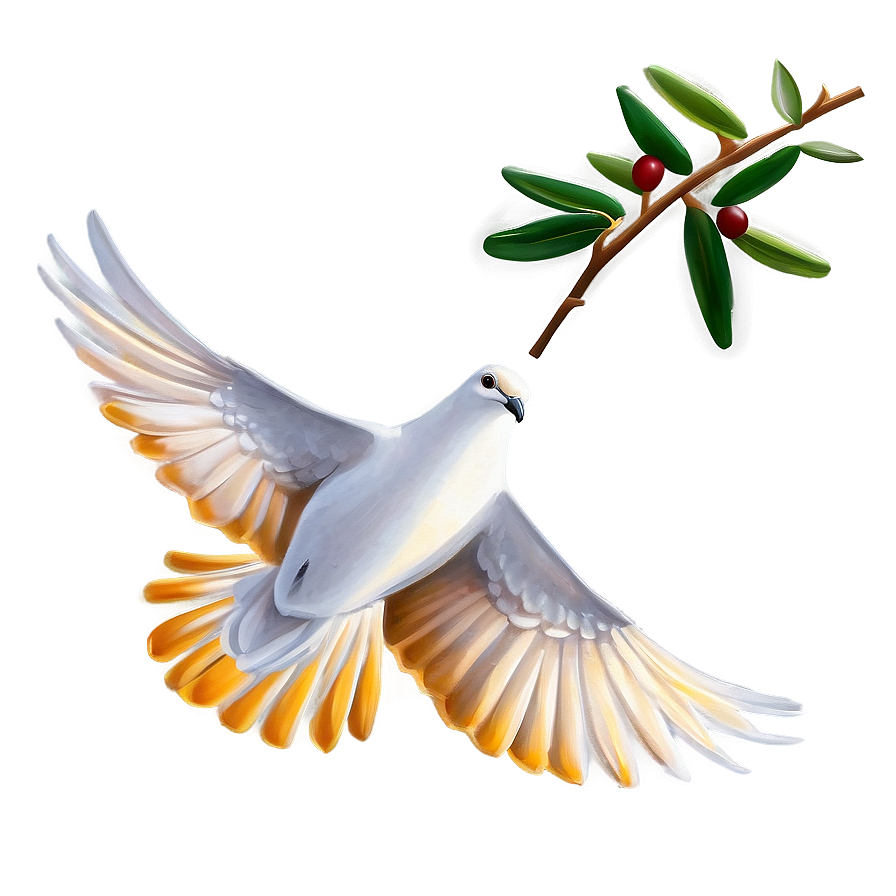 Dove With Olive Branch Png 34