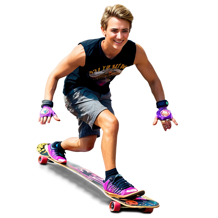 Downhill Longboard Png 06272024