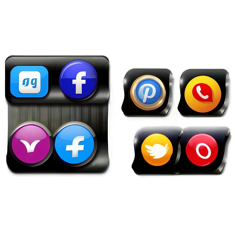 Downloadable Social Icons Set Png Hmv