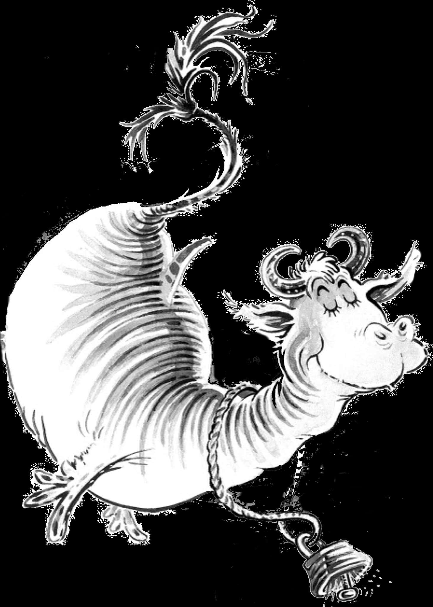 Dr Seuss Whimsical Creature Illustration