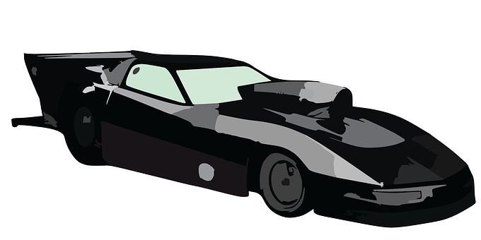 Drag Racing Car Illustration