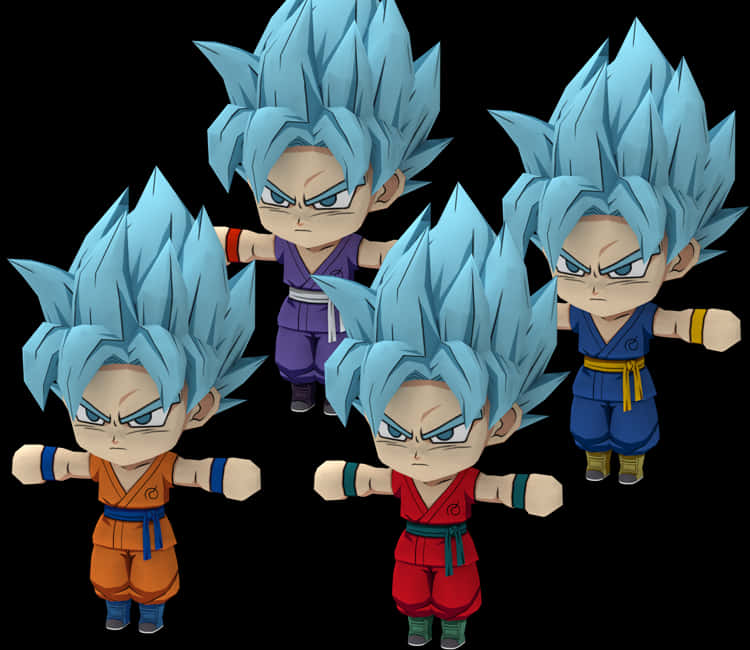 Dragon Ball Super Saiyan Blue Vegeta Variants