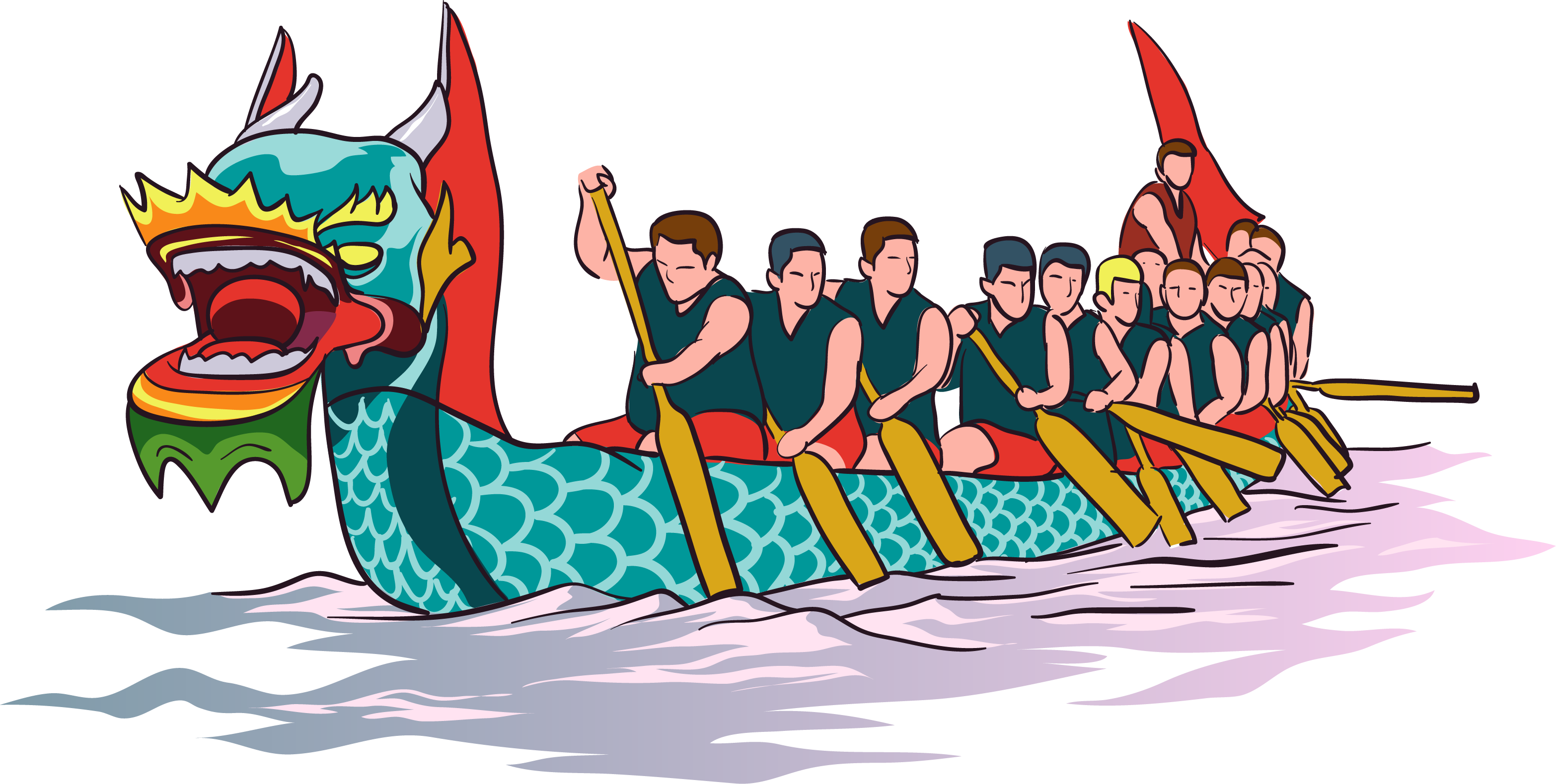 Dragon Boat Race Festival Illustration