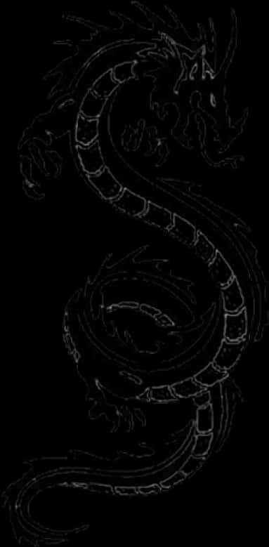 Dragon Tattoo Design Black Background