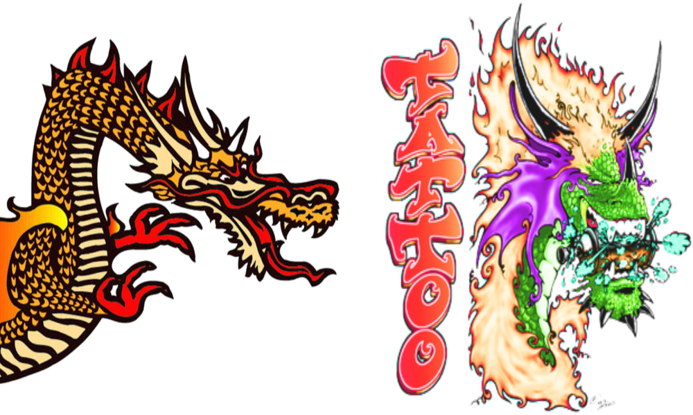 Dragonand Tattoo Graphic