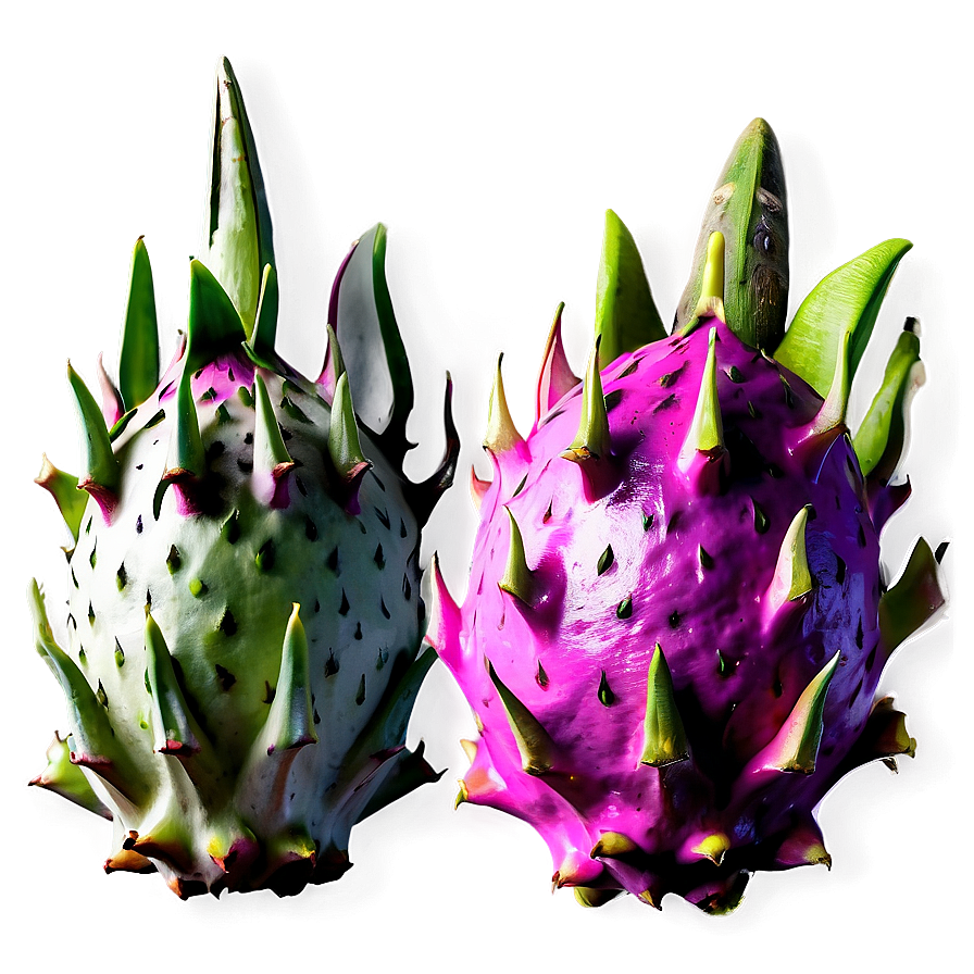 Dragonfruit With Other Exotics Png Lcq