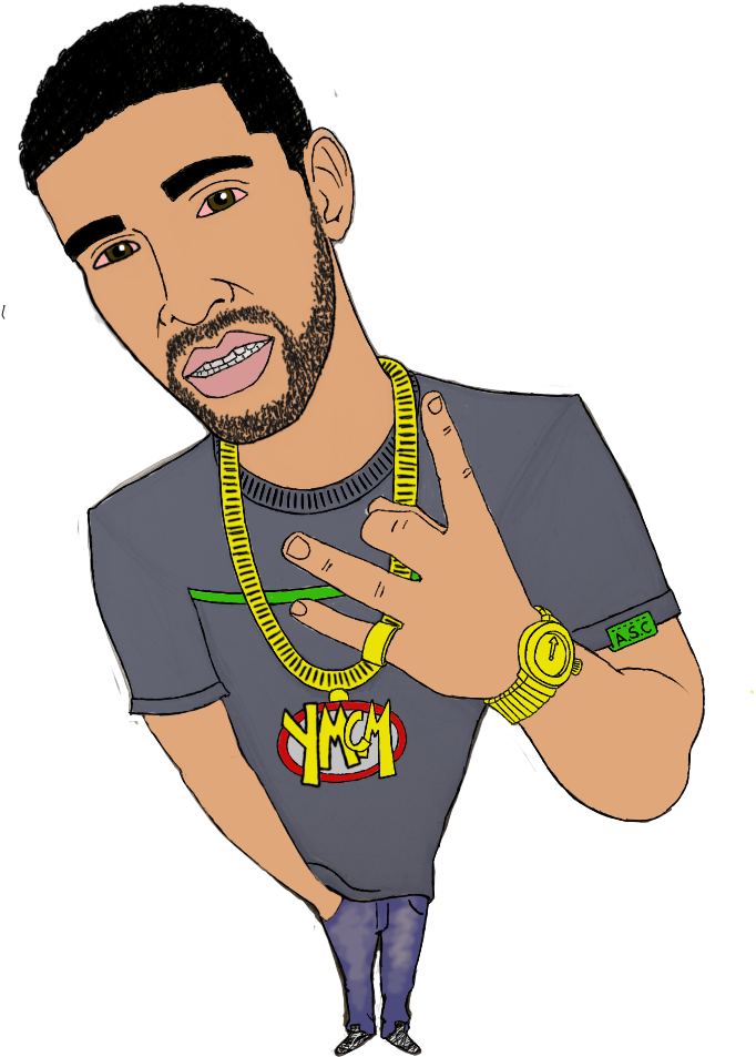 Drake Cartoon Illustration