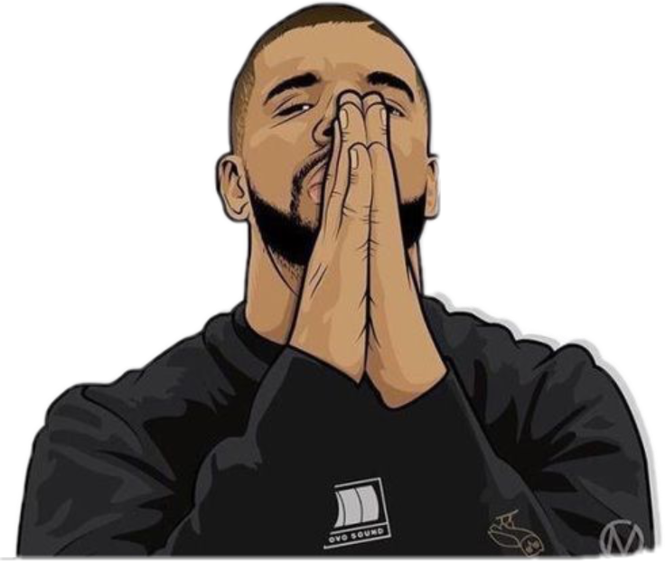 Drake Hand Gesture Illustration