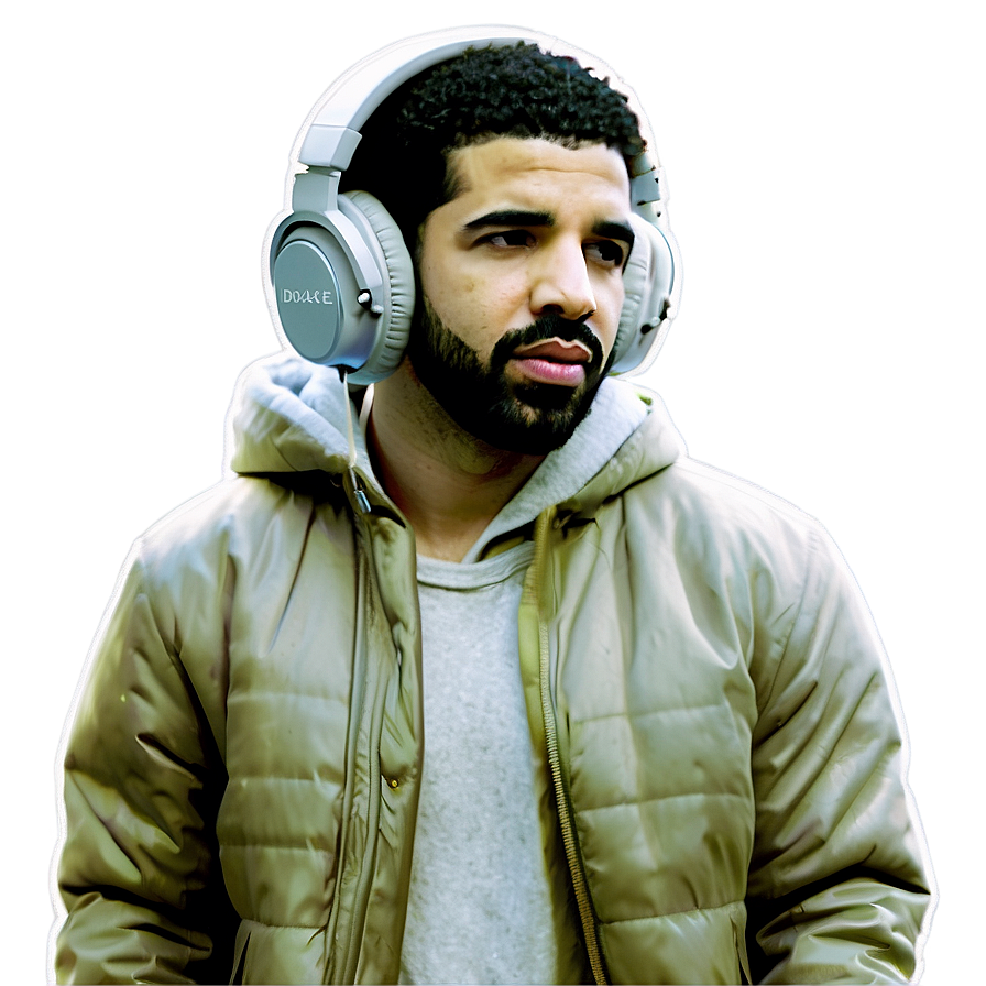 Drake With Headphones Png 05212024