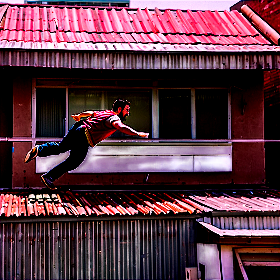 Dramatic Rooftop Chase Png 06112024