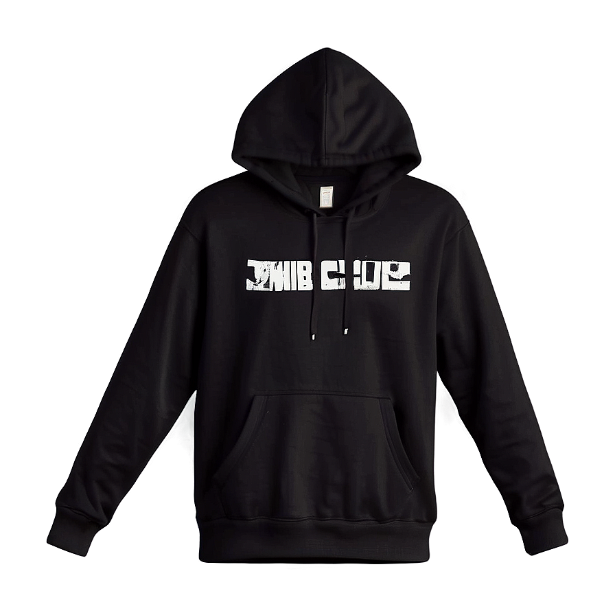 Drawstring Black Hoodie Png Usb