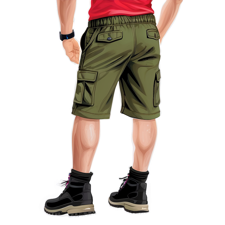 Drawstring Cargo Shorts Png Efo36