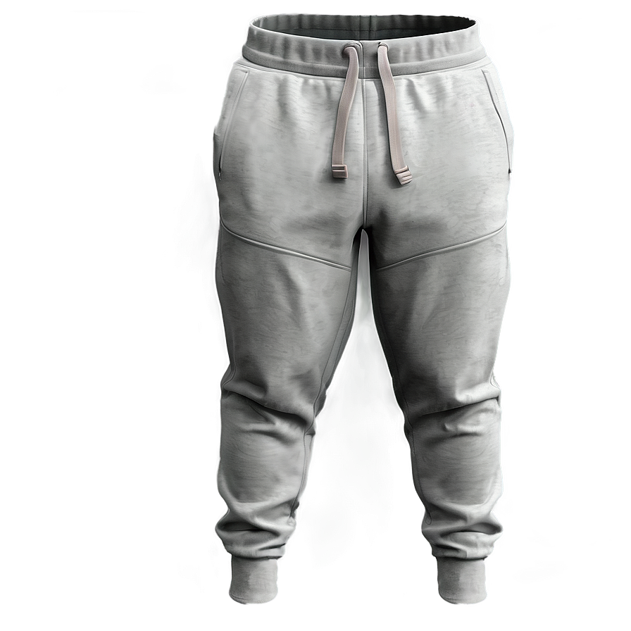 Drawstring Grey Sweatpants Png Hmk