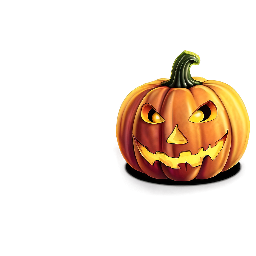 Dreadful Scary Pumpkin Glow Png 06292024