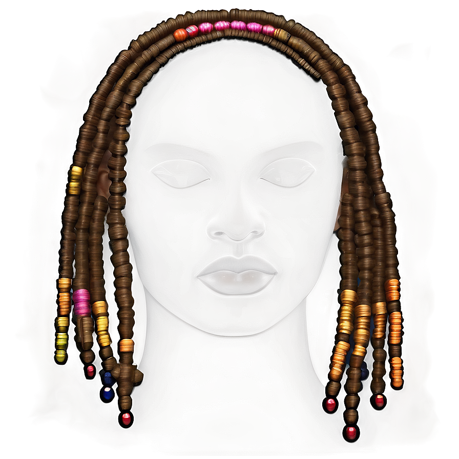 Dreadlocks And Beads Styling Png 48