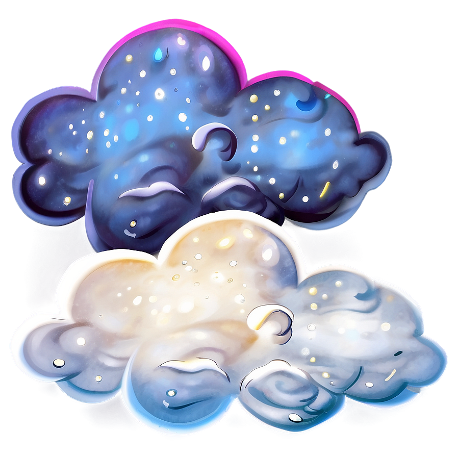 Dream Cloud In Night Sky Png Spa77