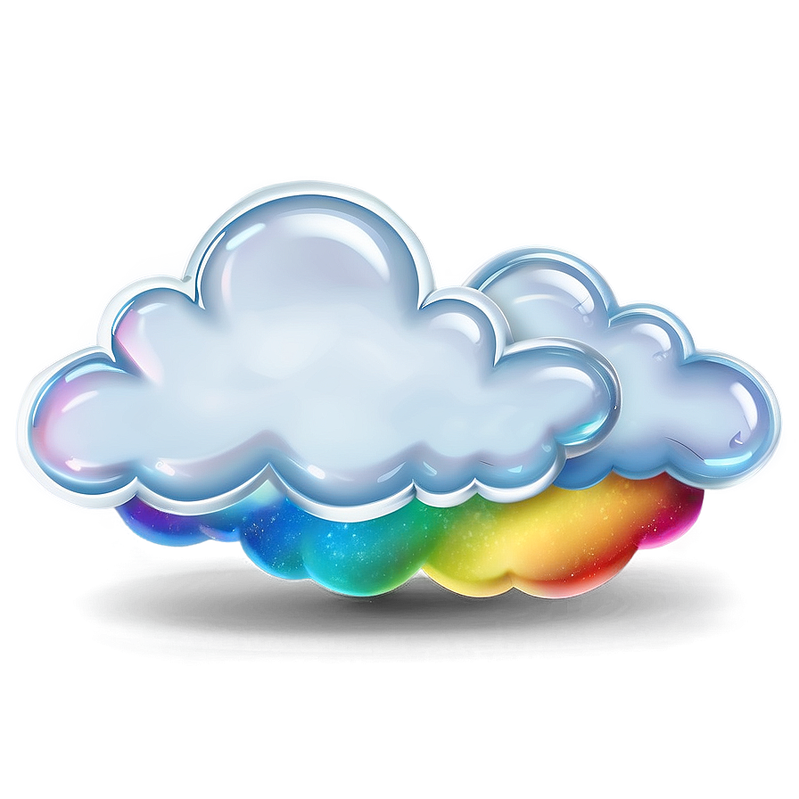 Dream Cloud With Rainbow Png 06282024