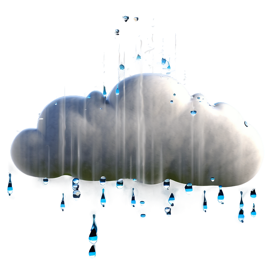 Dream Cloud With Raindrops Png 97