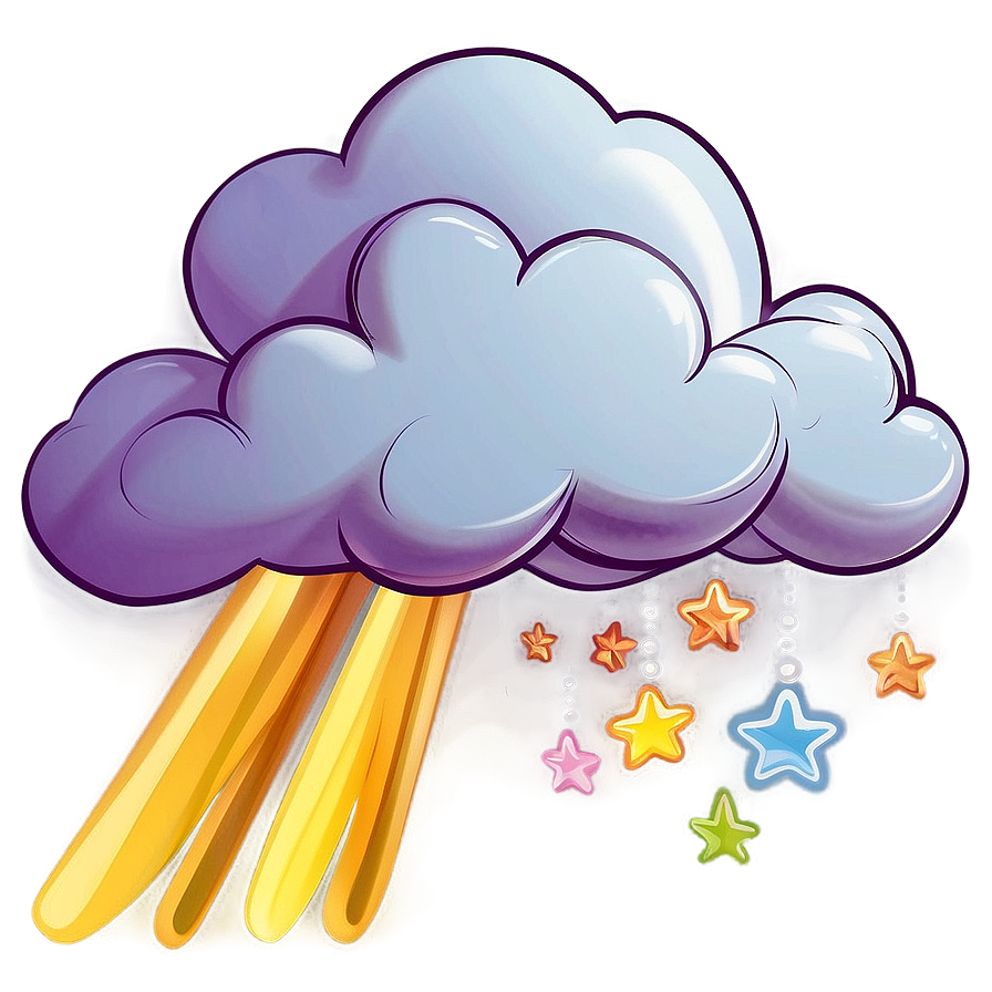 Dream Cloud With Sunbeams Png Bsk