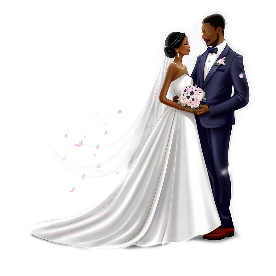 Dreamy Bride Illustration Png Ool