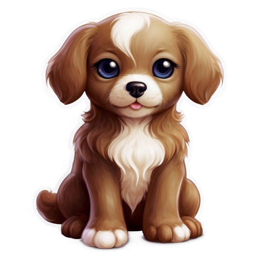 Dreamy Kawaii Puppy Png Xjh25